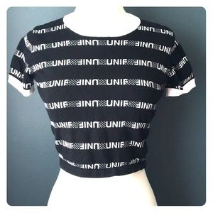 UNIF logo crop sweater / Size Small / Pre-owned